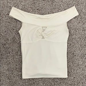 Off the shoulder crop top